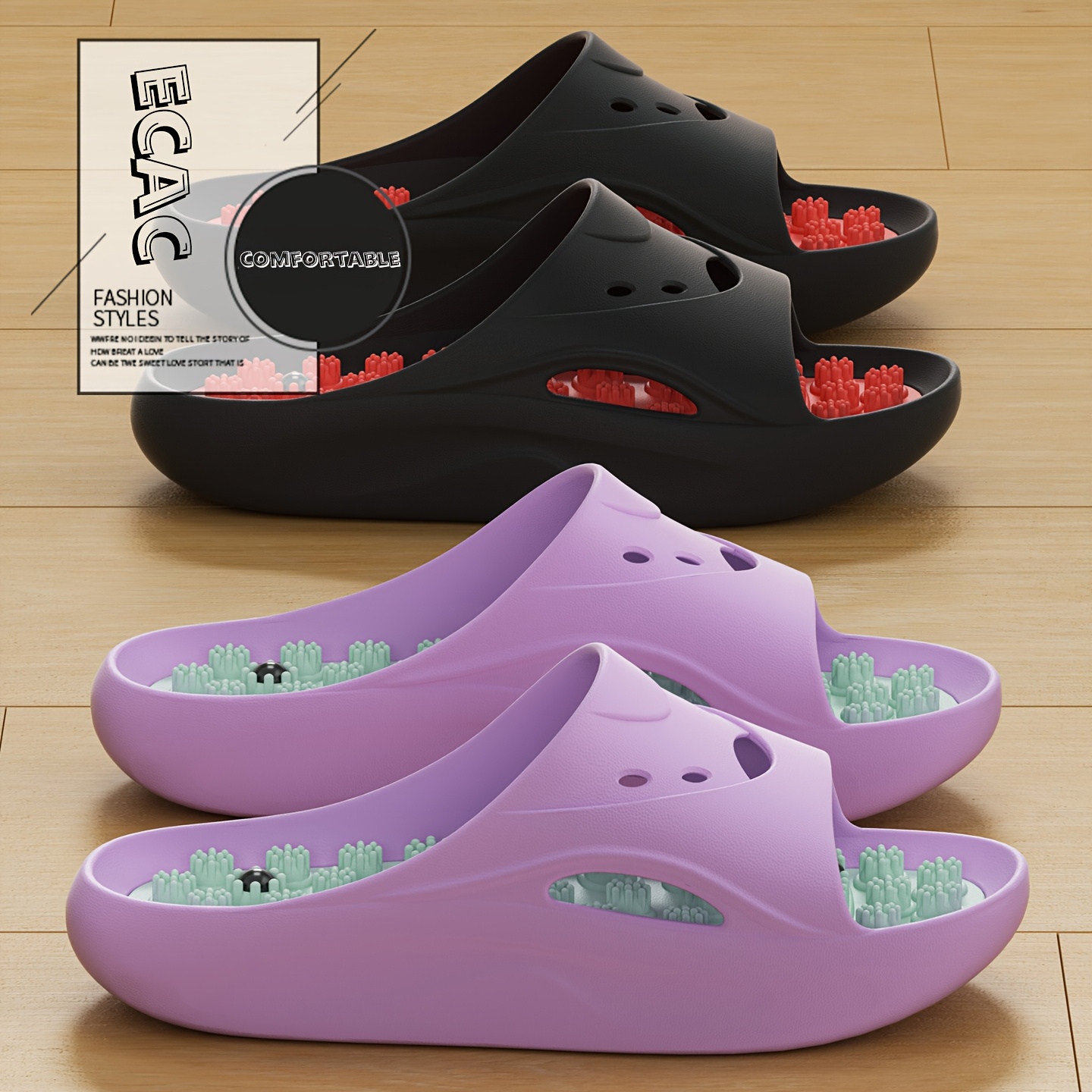 Women Shoes Size To Men - شباشب تدليك للرجال والنساء من مادة