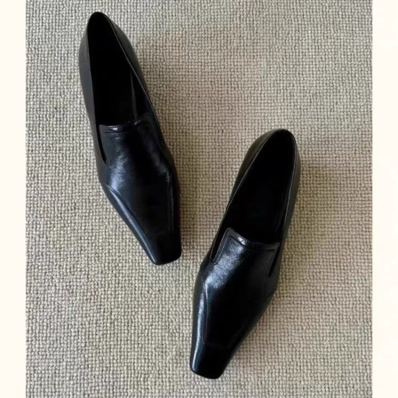 Women'S Heels - أحذية نسائية ريترو بمقدمة مربعة وكعب