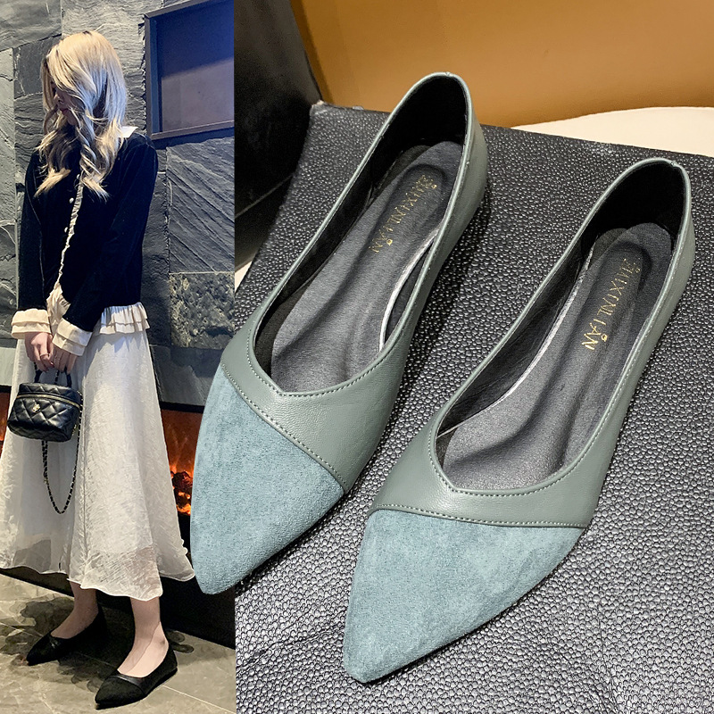 Women Shoes Black - أحذية جلدية سوداء مسطحة للنساء أحذية