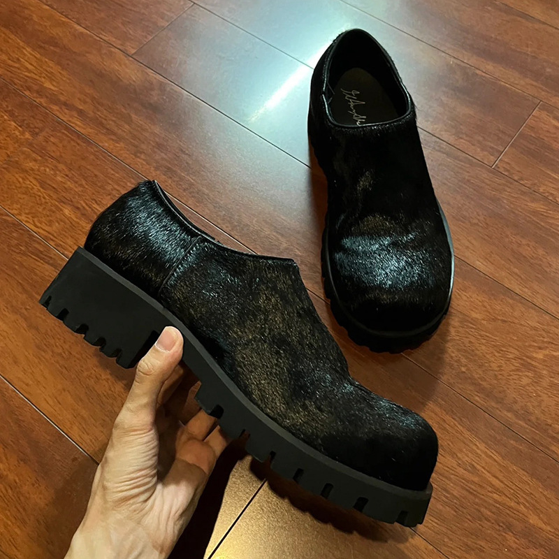 Women'S Shoes Paris - باريس أزياء أحذية جلدية كبيرة الرأس