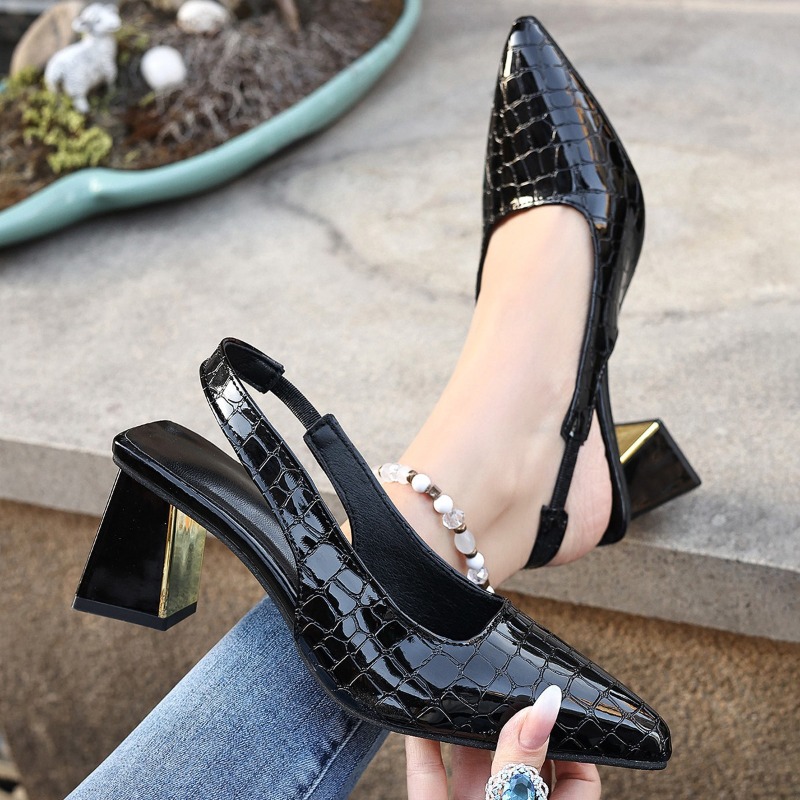 الصيف صنادل كعب عالٍ المرأة مث - مراجعة Women Shoes Black وسعره