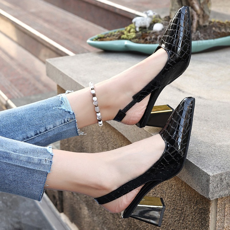 الصيف صنادل كعب عالٍ المرأة مث - مراجعة Women Shoes Black وسعره