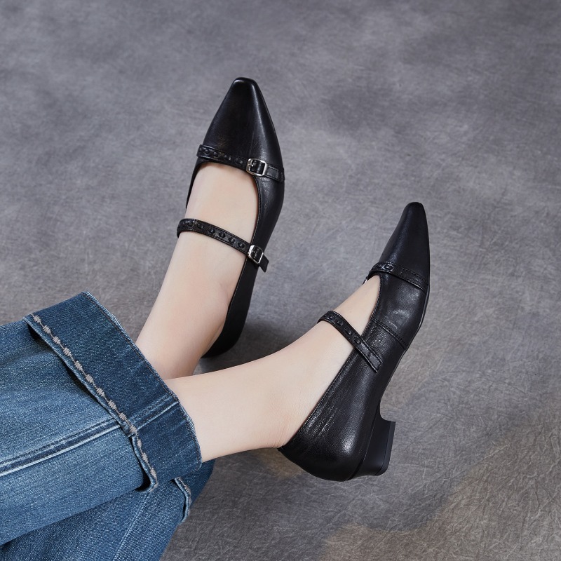 أحذية نسائية كورية مسطحة باللو - مراجعة Women Shoes Black وسعره