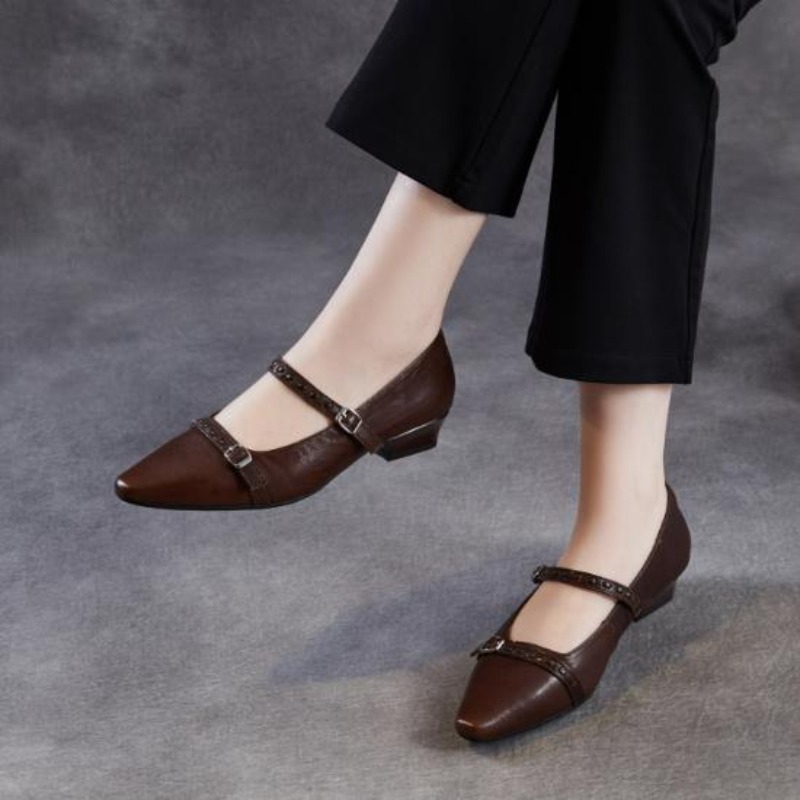 أحذية نسائية كورية مسطحة باللو - مراجعة Women Shoes Black وسعره