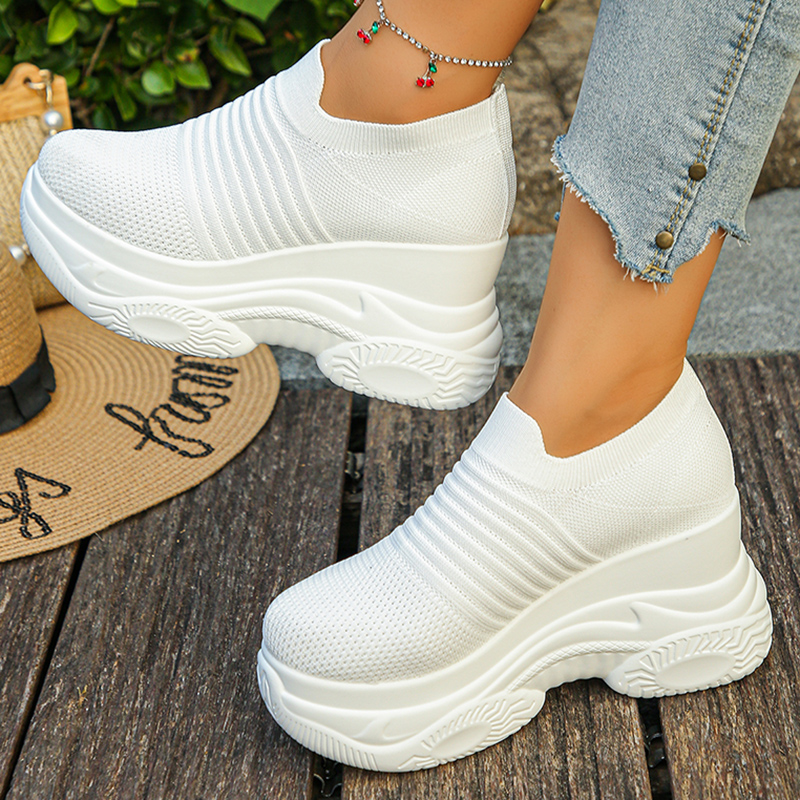 المرأة محبوك الأبيض أحذية رياض - مراجعة Mesh Sneaker Women وسعره