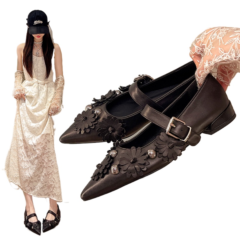 حذاء ماري جين نسائي مسطح من ال - مراجعة Women Shoes Black وسعره