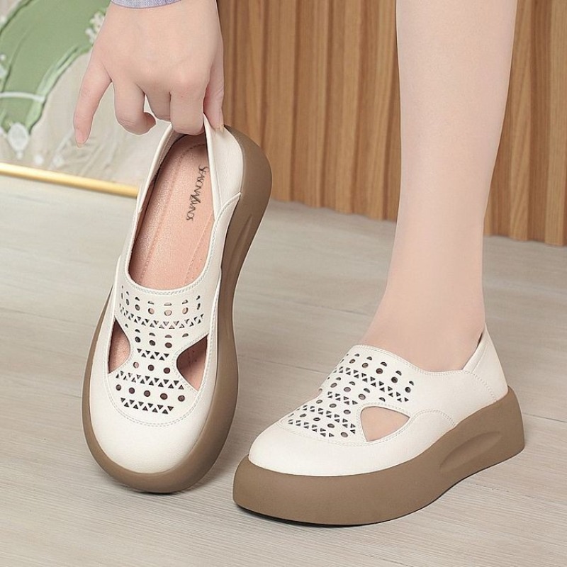 أحذية نسائية ذات نعل سميك بتصم - مراجعة Women Shoes For Walking وسعره
