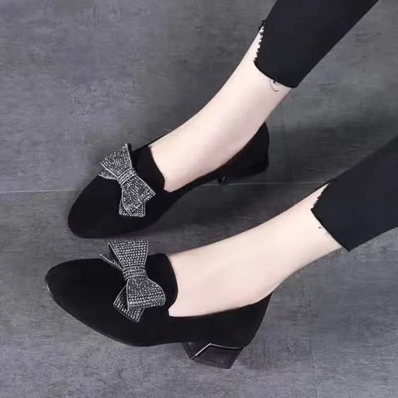 2025 أسود جديد عصري المرأة الق - مراجعة Women Shoes Black وسعره