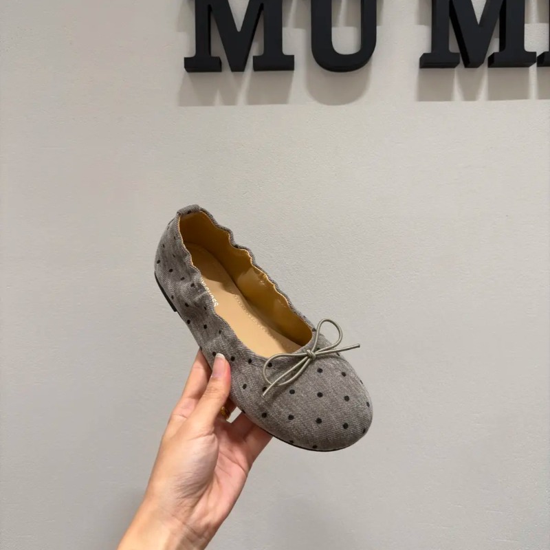 أحذية باليه نسائية بنقشة البول - مراجعة Ballet Flat Women وسعره