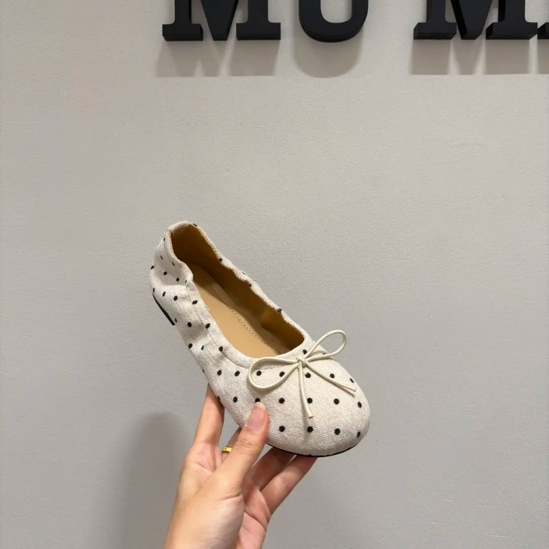 أحذية باليه نسائية بنقشة البول - مراجعة Ballet Flat Women وسعره