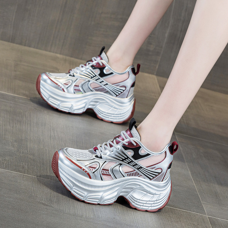 أحذية رياضية نسائية بمنصة خفية - مراجعة Mesh Sneaker Women وسعره
