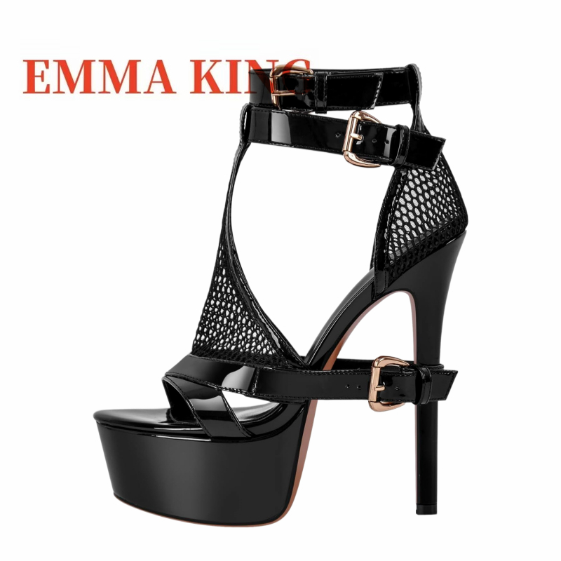 صنادل نسائية بكعب عالٍ ونعل سم - مراجعة Women'S Shoes Yellow وسعره