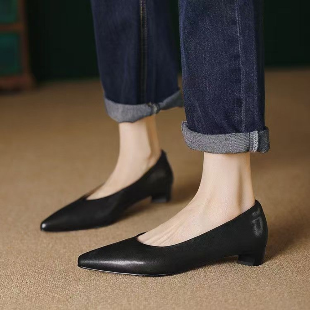 ​ ​ وصل حديثًا حذاء نسائي بكعب - مراجعة Women Shoes Black وسعره