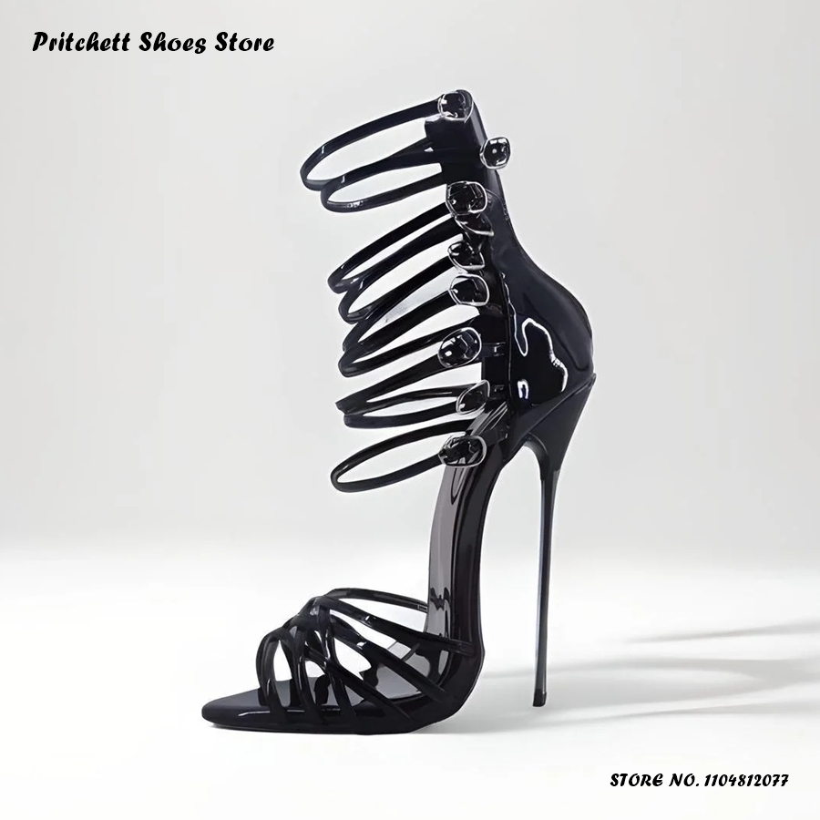 صنادل نسائية مثيرة مزينة بإبزي - مراجعة Women'S Shoes Paris وسعره