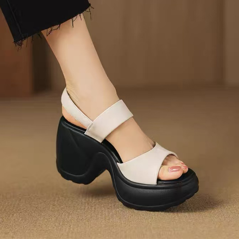 صنادل نسائية بكعب عالٍ، أحذية  - مراجعة Women Shoes For Walking وسعره