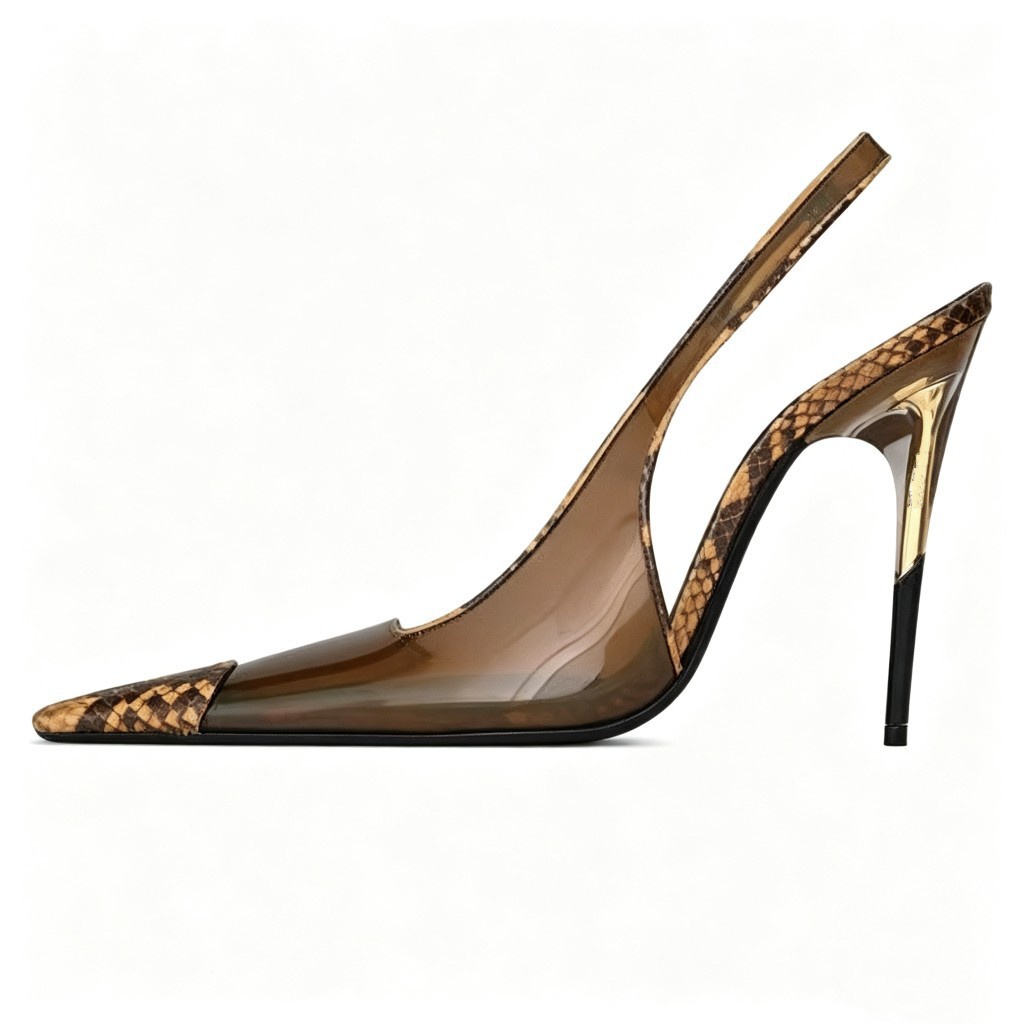 أحذية كعب عالي شفافة مدببة بنق - مراجعة Women'S Shoes Paris وسعره