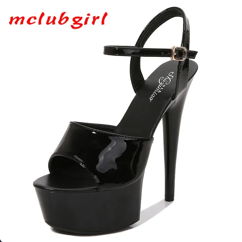 2025 Mclubgirl موضة النساء 15  - مراجعة Women Shoes Black وسعره