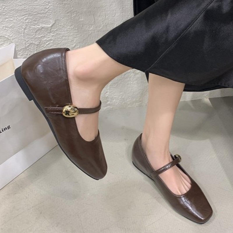 أحذية نسائية مسطحة من الجلد فا - مراجعة Women Shoes Black وسعره