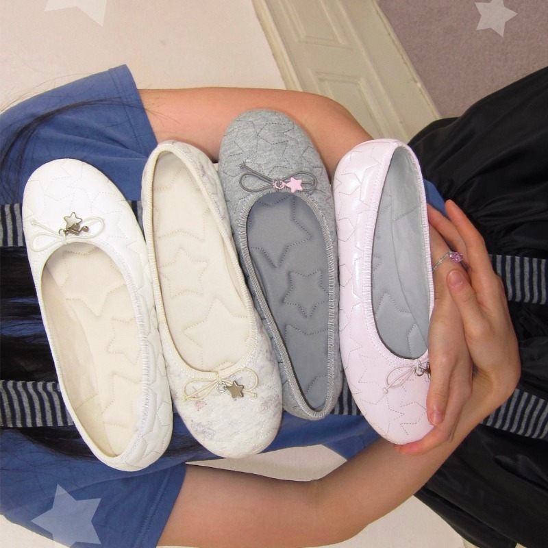 أحذية باليه بفيونكات - تصميم ج - مراجعة Ballet Flat Women وسعره