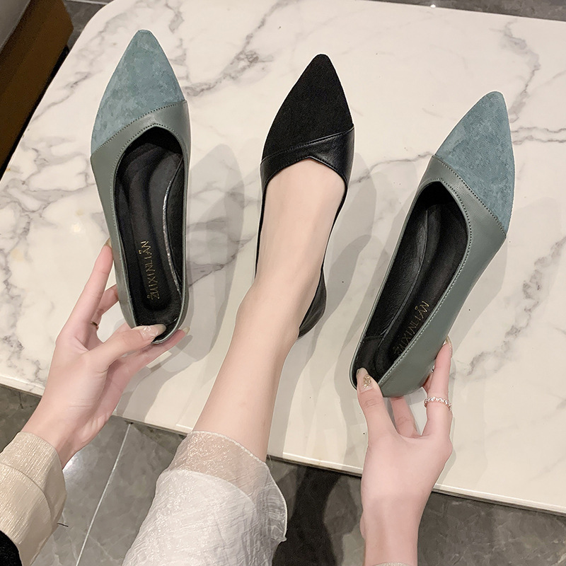 أحذية جلدية سوداء مسطحة للنساء - مراجعة Women Shoes Black وسعره