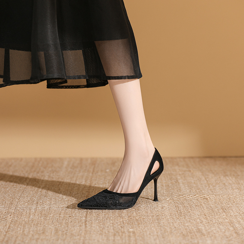 صنادل نسائية أنيقة شبكية بمقدم - مراجعة Women'S Shoes Paris وسعره