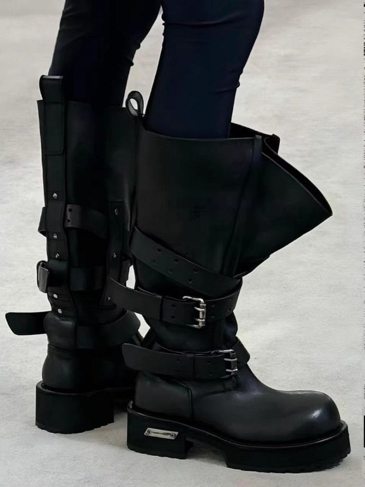أحذية طويلة للركبة من الجلد ال - مراجعة Women'S Shoes Paris وسعره